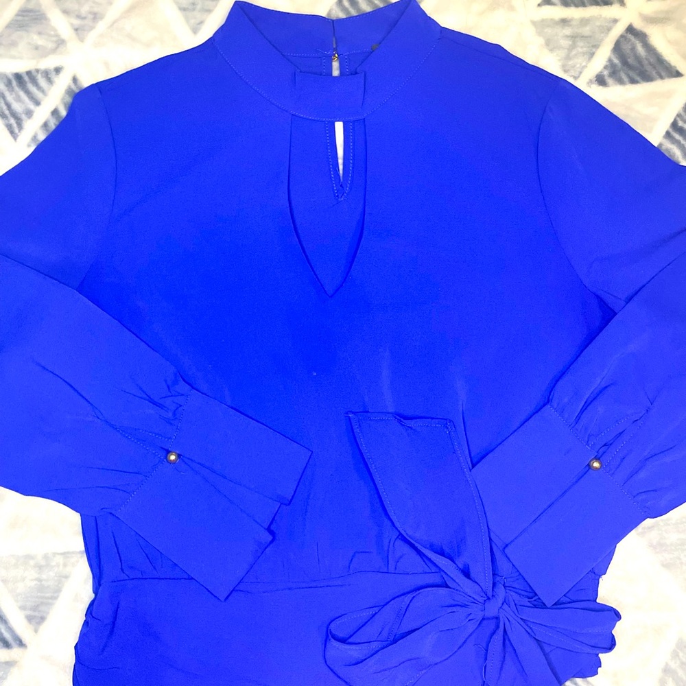 Blue Blouse Dress Shirt